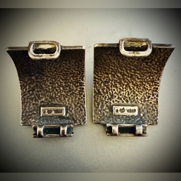 Sterling Silver Turquoise Watch Tips - Picture 5 of 10